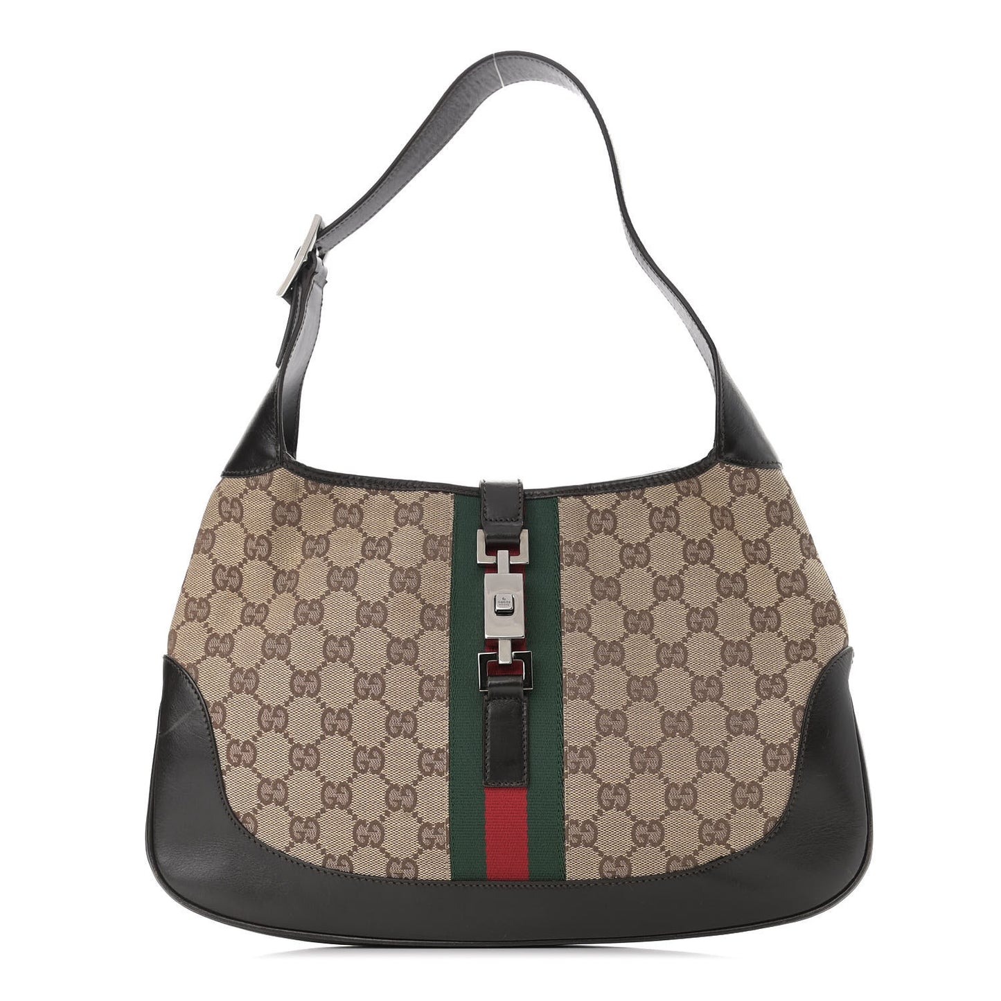 Monogram Web Jackie O Hobo Dark Brown