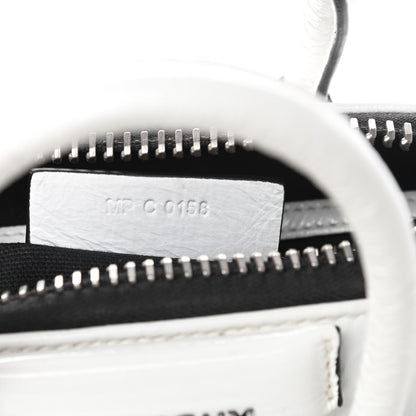 Givenchy Crinkled Patent Calfskin Mini Antigona White 7 of 16