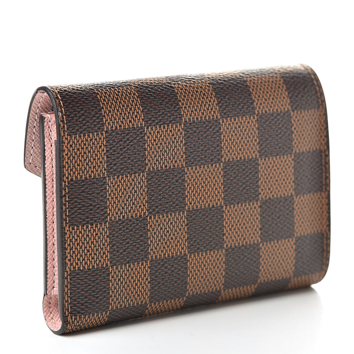 Damier Ebene Victorine Wallet Rose Ballerine
