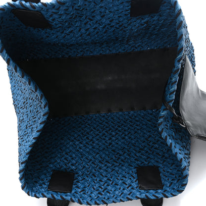 Bottega Veneta Nappa Intrecciato Large Cabat Blue Black 6 of 12