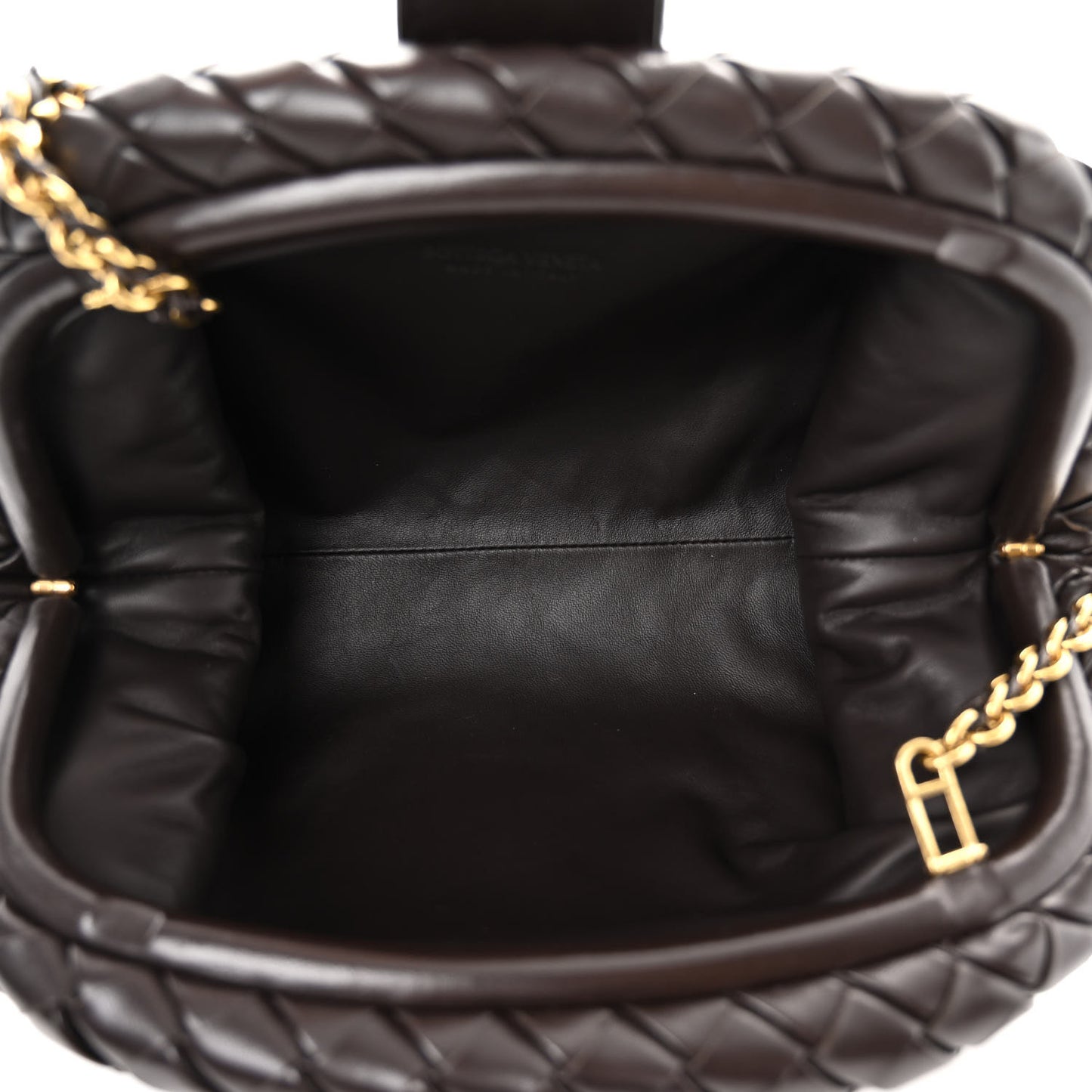 Nappa Intrecciato Teen The Lauren 1980 Clutch With Chain Fondant