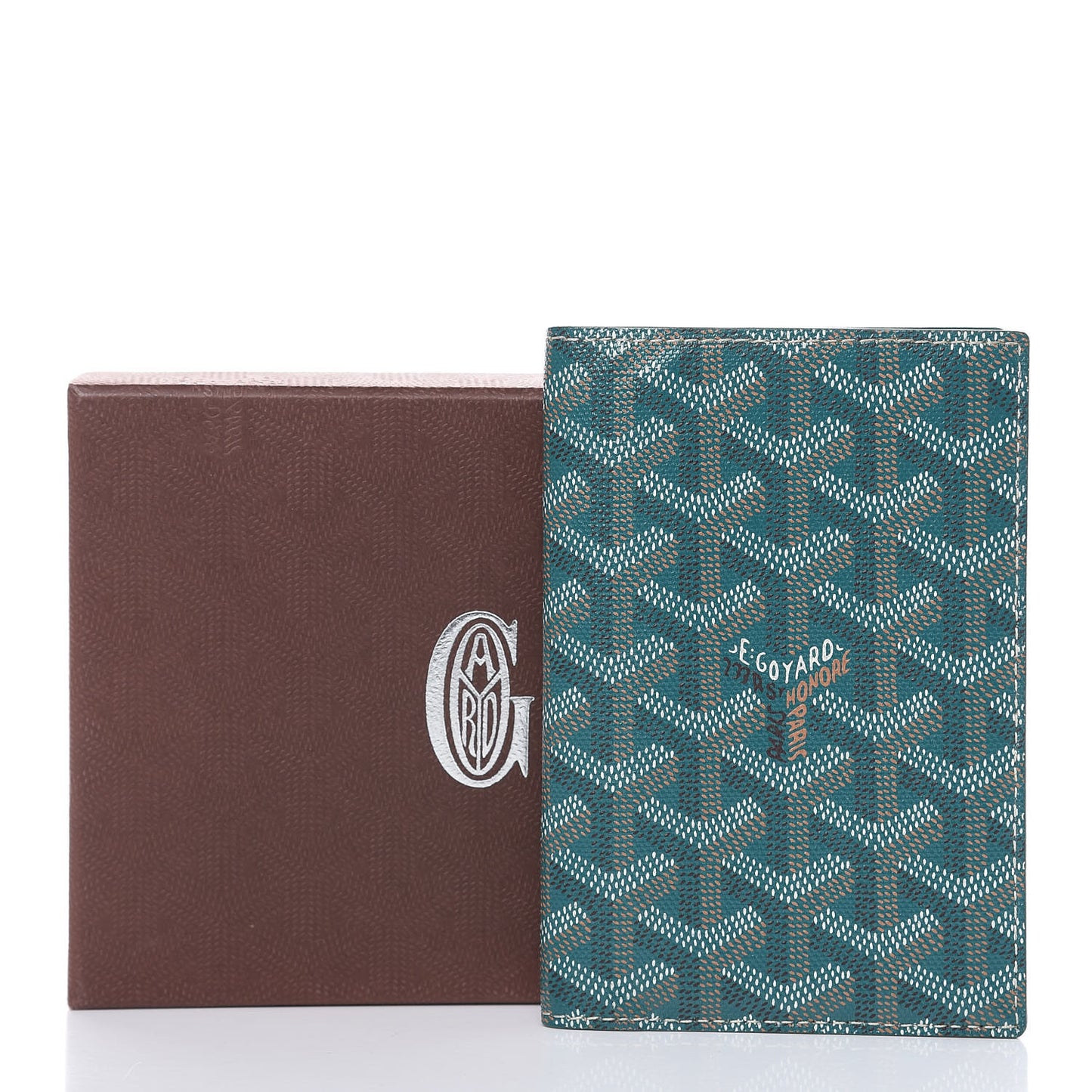 Goyardine Passport Wallet Green