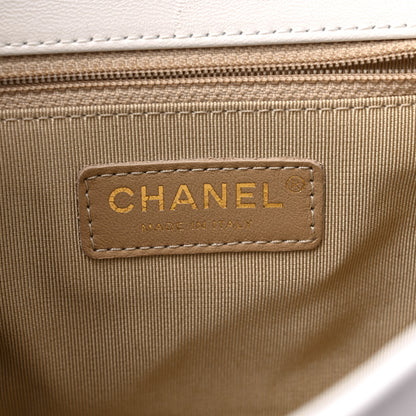 Chanel Lambskin Quilted Studded Beauty Begins Flap White 6 of 10