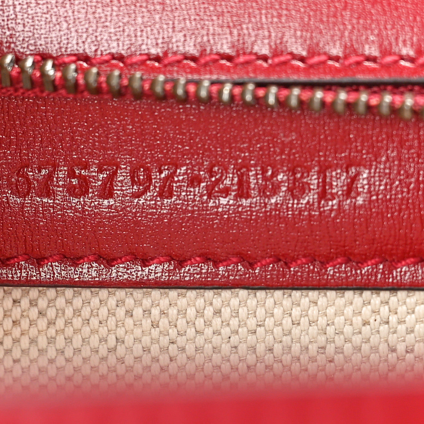 Boarded Dyana Lux Calfskin Web Small Bamboo 1947 Top Handle Bag Red