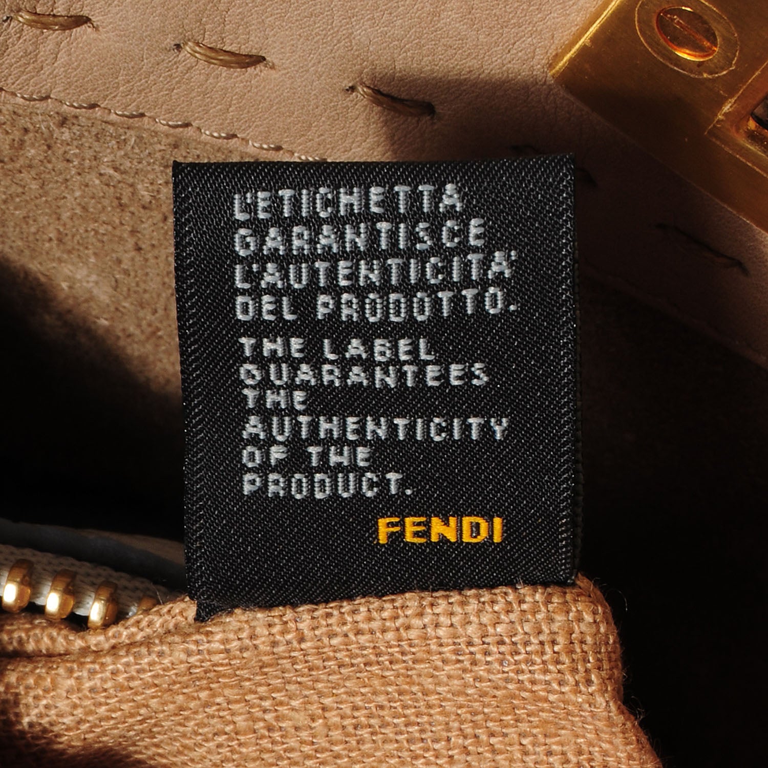 Fendi Vitello Saddle Cuoio Romano Selleria Large Peekaboo Iconic Satchel Fango Acqua 5 of 13