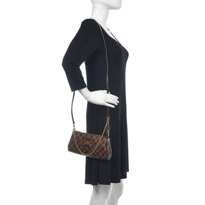 Louis Vuitton Damier Ebene Eva Clutch 2 of 9