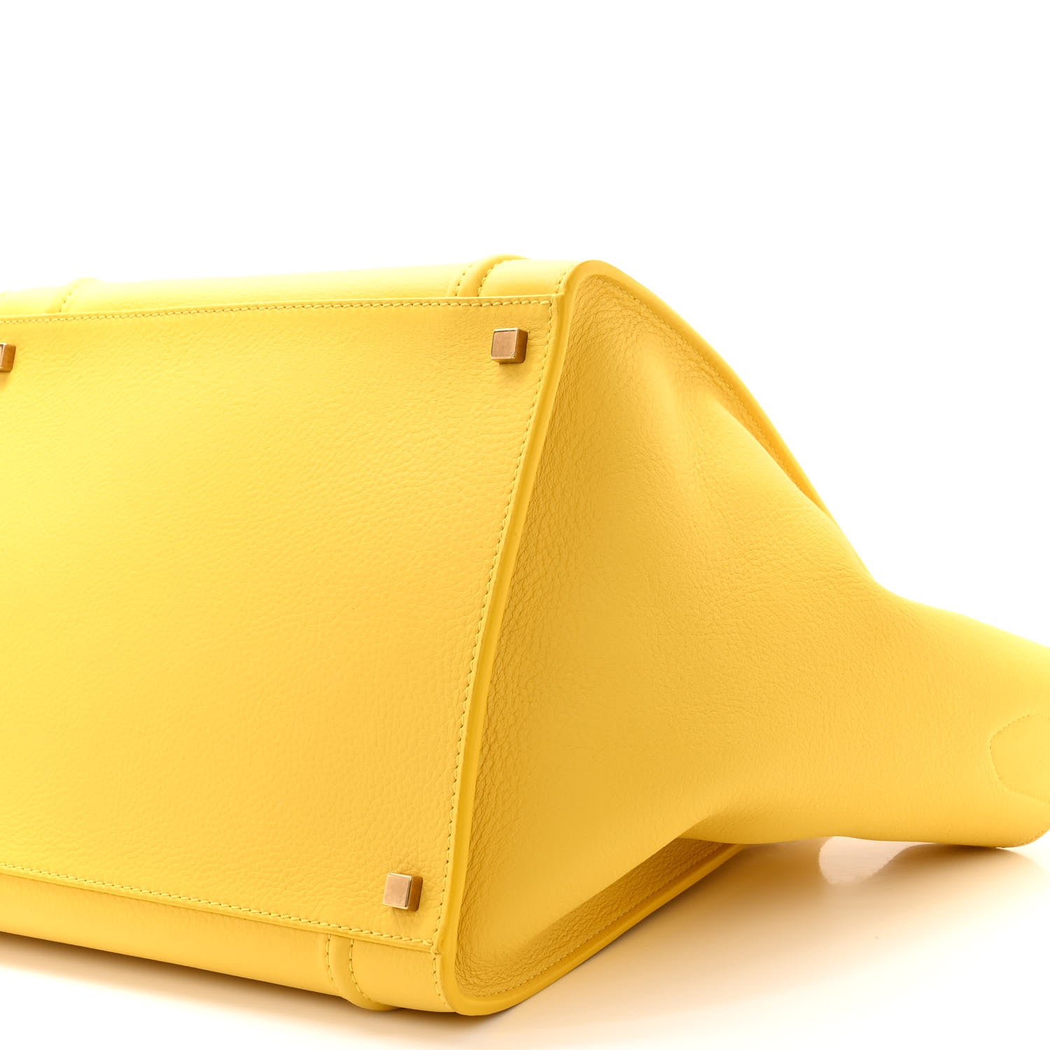 Celine Grained Calfskin Medium Phantom Luggage Yellow 10 of 10