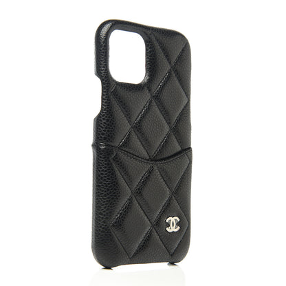 Chanel Caviar Quilted iPhone XI Pro Case Black 2 of 6