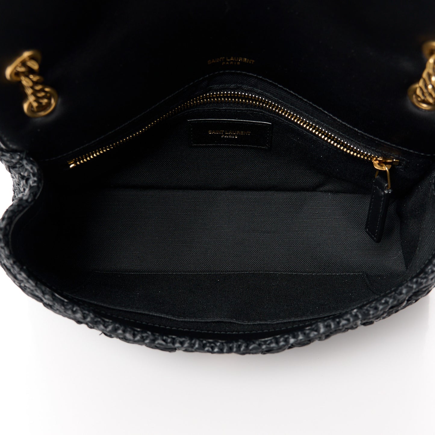 Raffia Monogram Medium Jamie Black