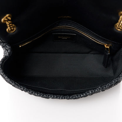 Saint Laurent Raffia Monogram Medium Jamie Black 5 of 11