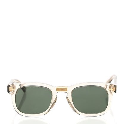 Gucci Acetate Square Frame Opulent Luxury GG0182S Sunglasses Grey Transparent 2 of 8