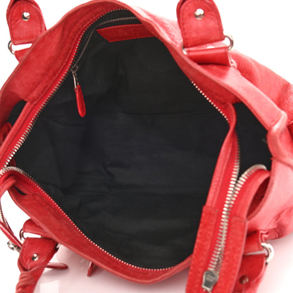 Balenciaga Agneau Giant 21 Silver Hardware City Rouge Coquelicot 5 of 21