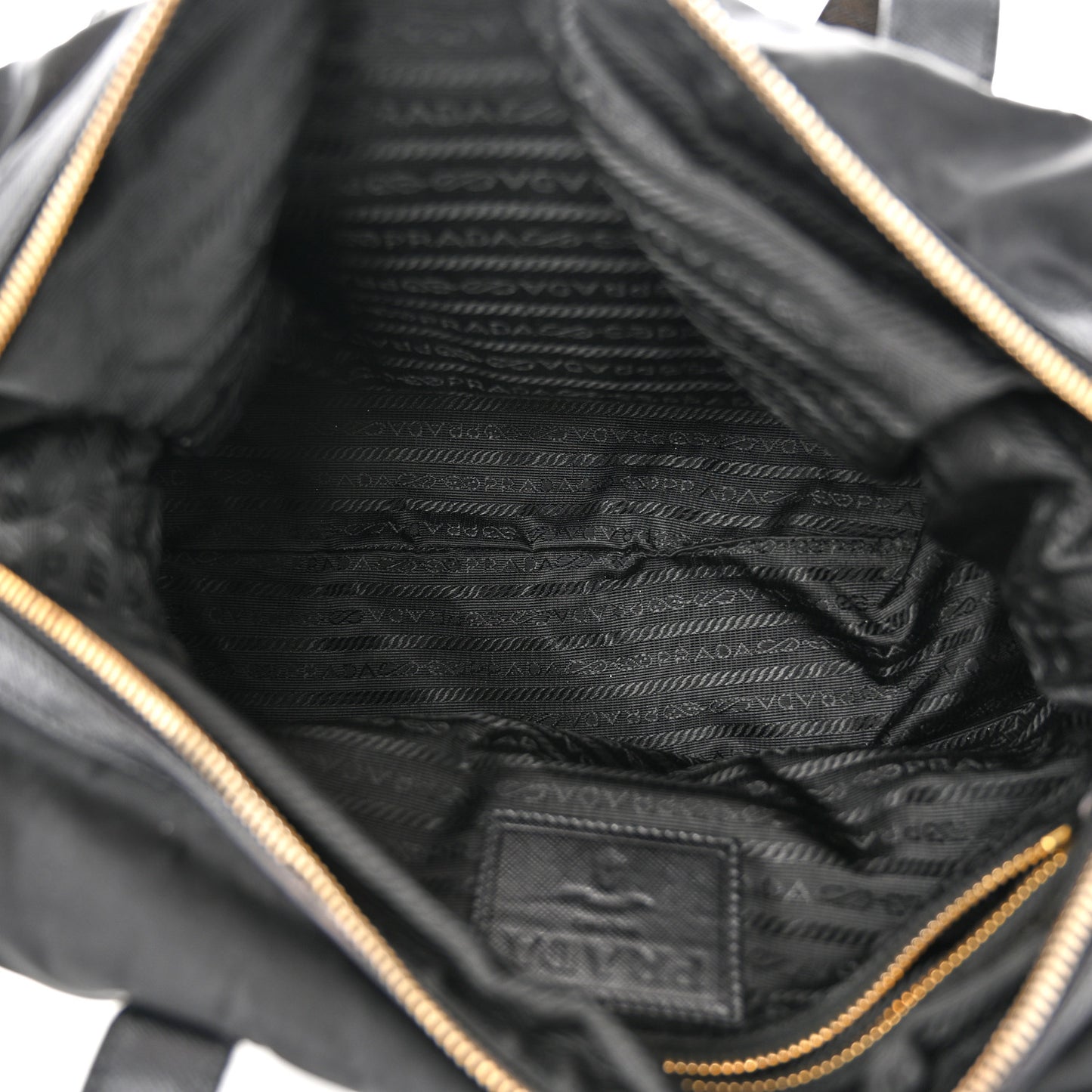 Nylon Animalier Boston Bag Black
