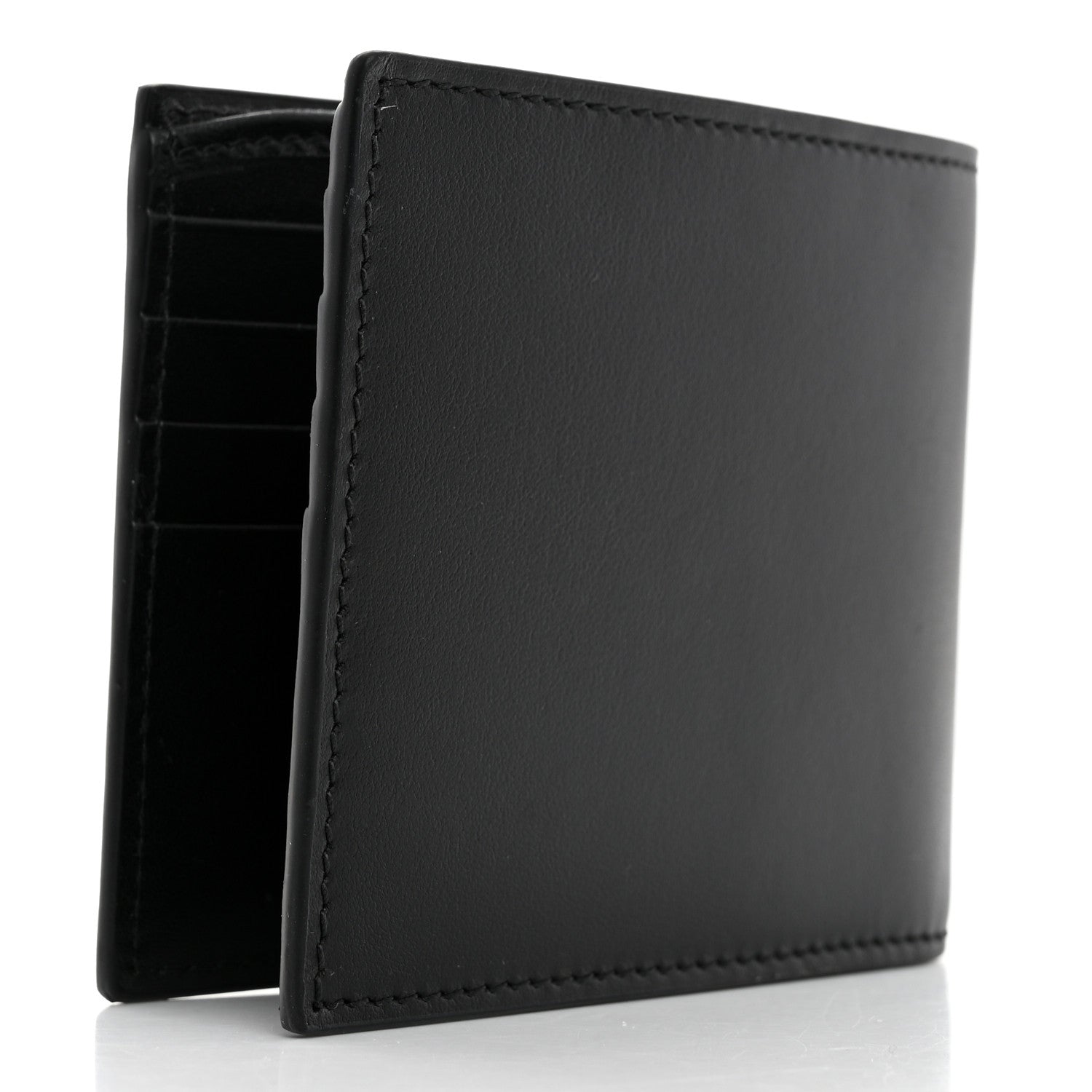 Gucci Plutone Calfskin Logo Bi-Fold Wallet Black 3 of 8