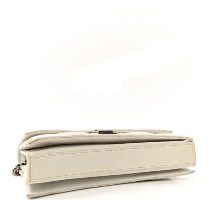Balenciaga Crushed Calfskin Quilted XS Crush Chain Bag  Optic White 4 of 9