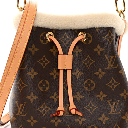 Louis Vuitton Monogram Shearling Cozygram Neonoe BB 8 of 10