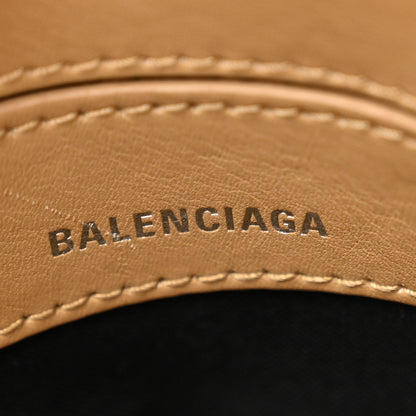 Balenciaga Calfskin Happy Sad XXS Ville Top Handle Bag Light Brown 6 of 12
