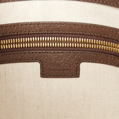 Gucci Monogram Jumbo GG Textured Dollar Calfskin Web Wristlet Messenger Bag Camel Ebony New Acero 6 of 11