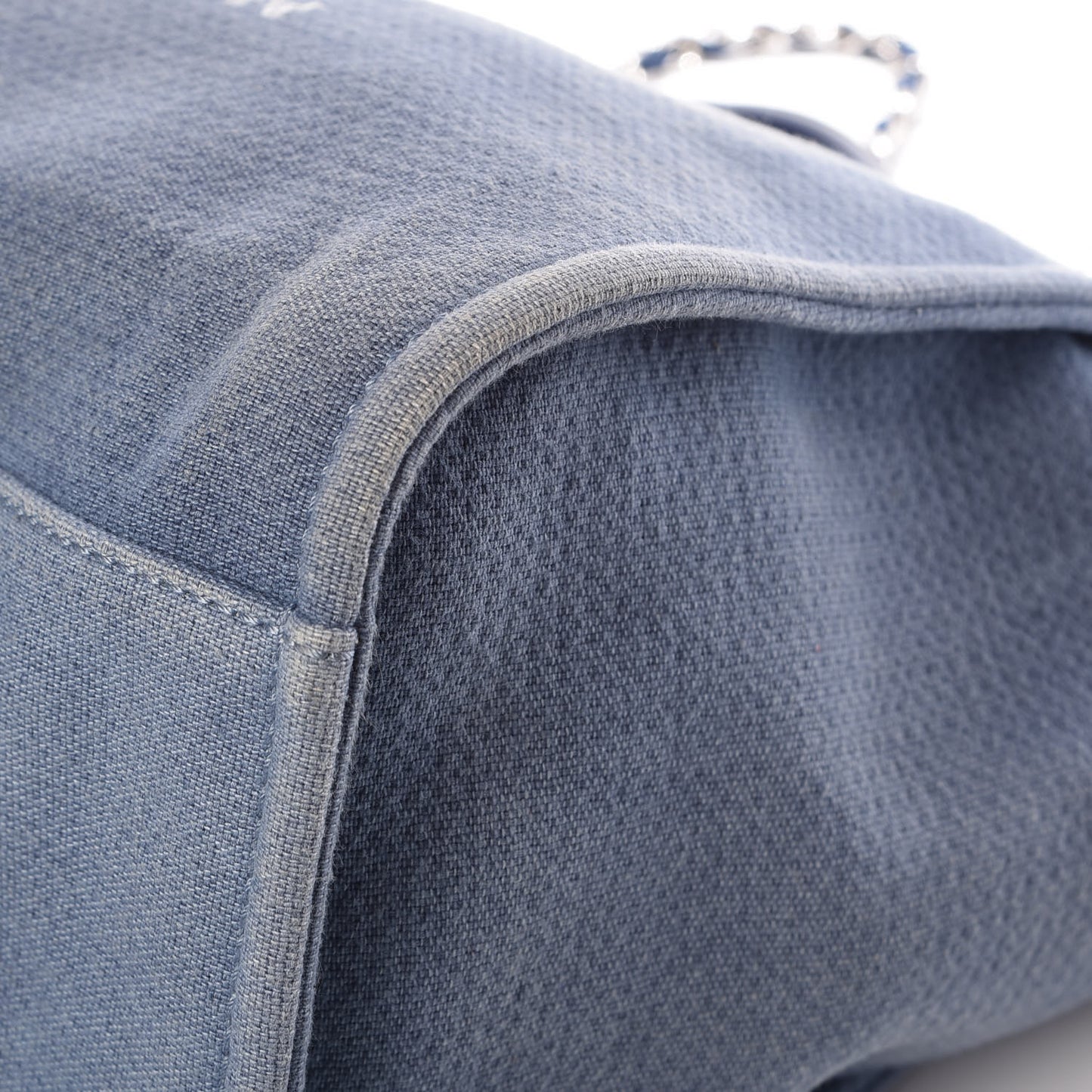Canvas Large Deauville Tote Denim Blue