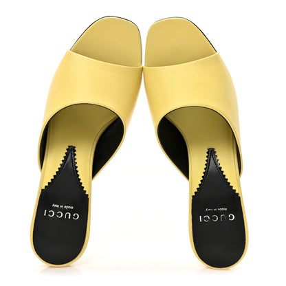 Gucci Malaga Kid Interlocking G Sandals 36.5 Banana 2 of 10