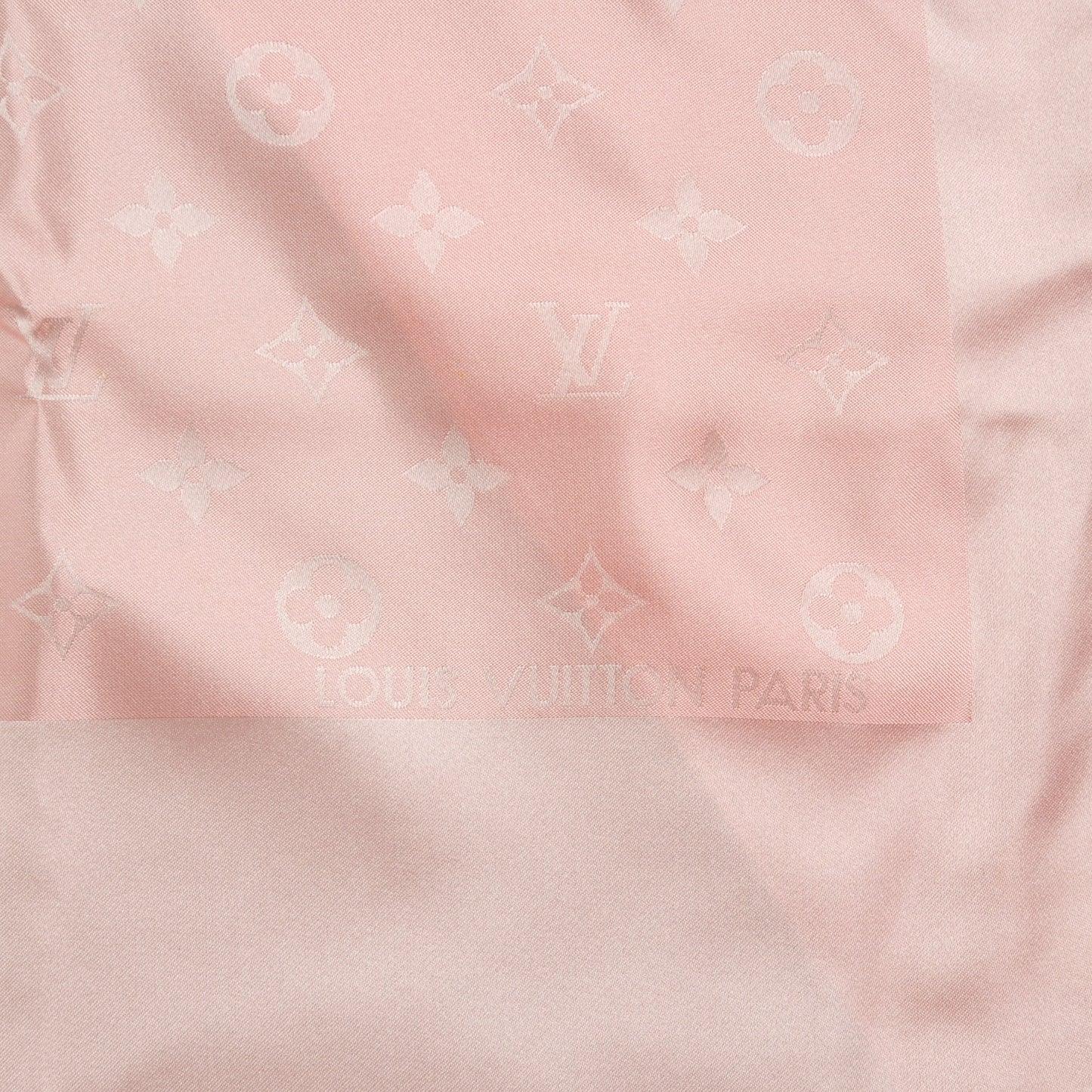 Silk Monogram Capri Scarf Pink