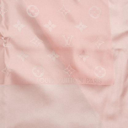 Louis Vuitton Silk Monogram Capri Scarf Pink 4 of 6