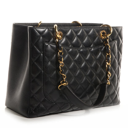 Chanel Caviar Grand Shopping Tote GST Black 4 of 9