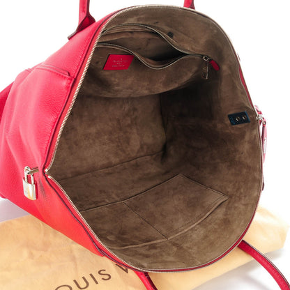 Louis Vuitton Veau Cachemire Soft Lockit MM Framboise 5 of 15