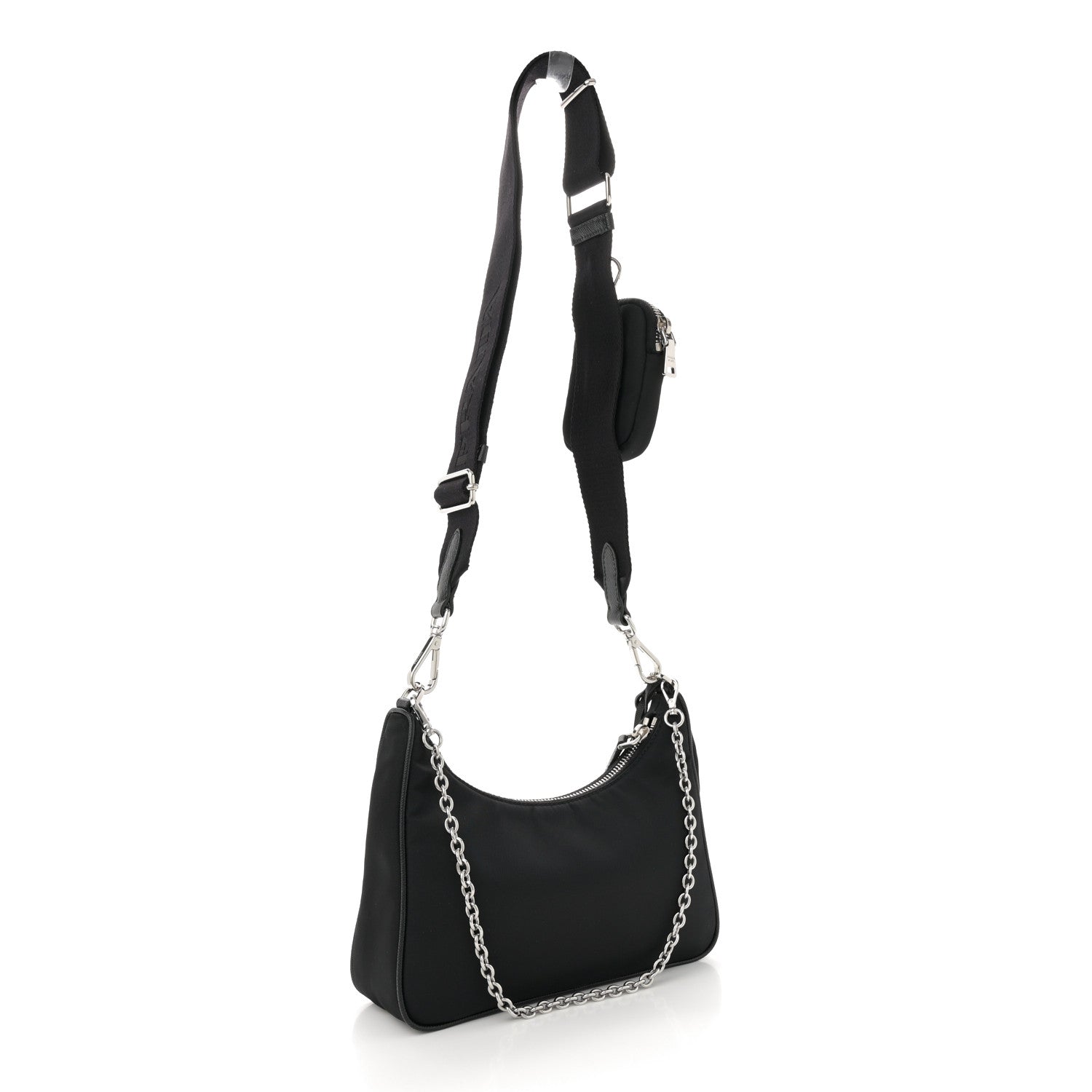 Prada Nylon Re-Edition 2005 Shoulder Bag Black 3 of 10