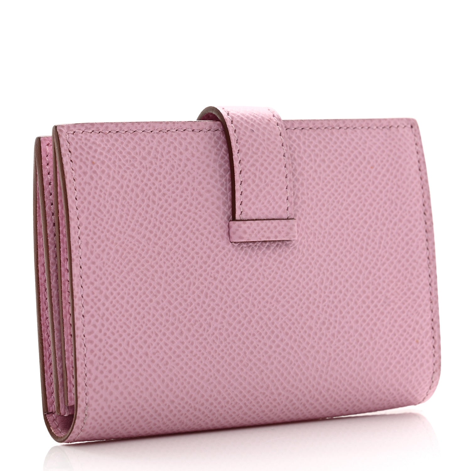Hermes Epsom Bearn Card Holder Wallet Mauve Sylvestre 3 of 7