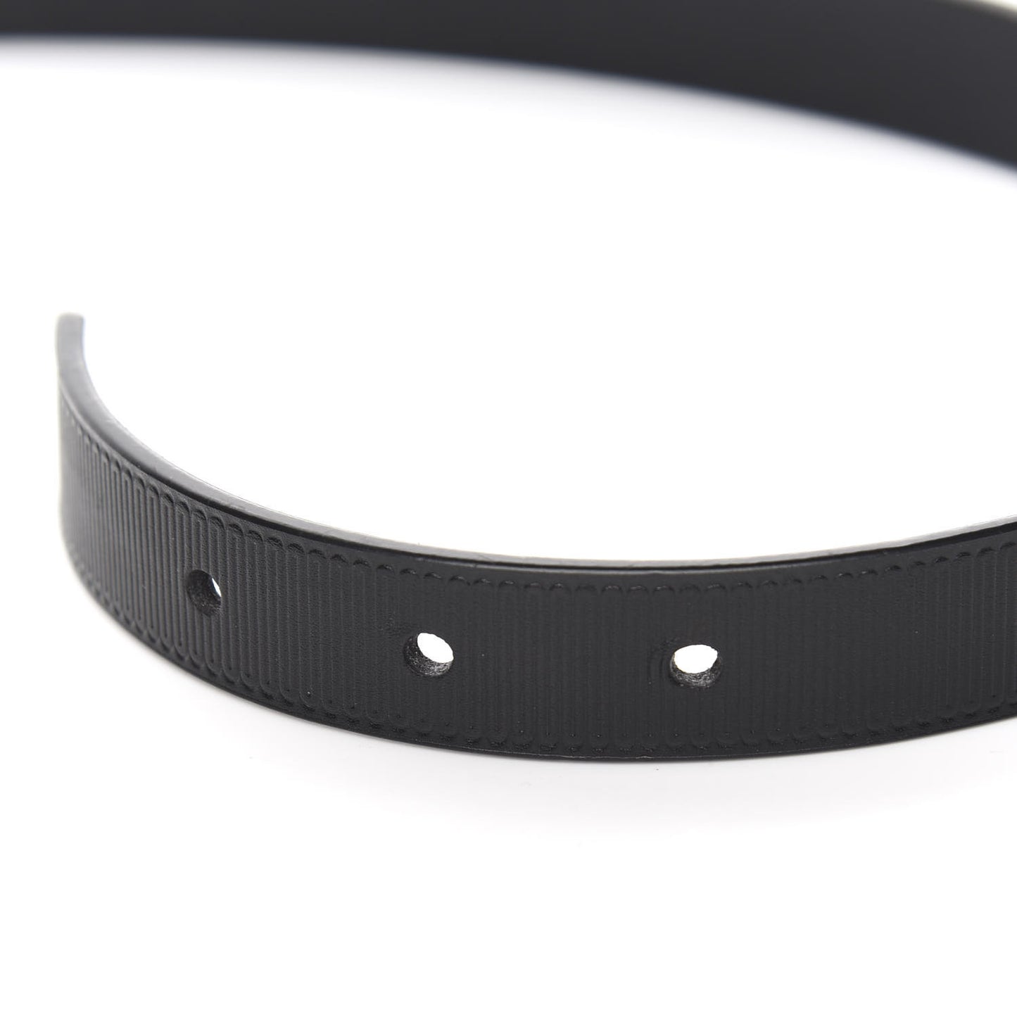 Calfskin Embossed LV Initiales Belt 85 34 Black