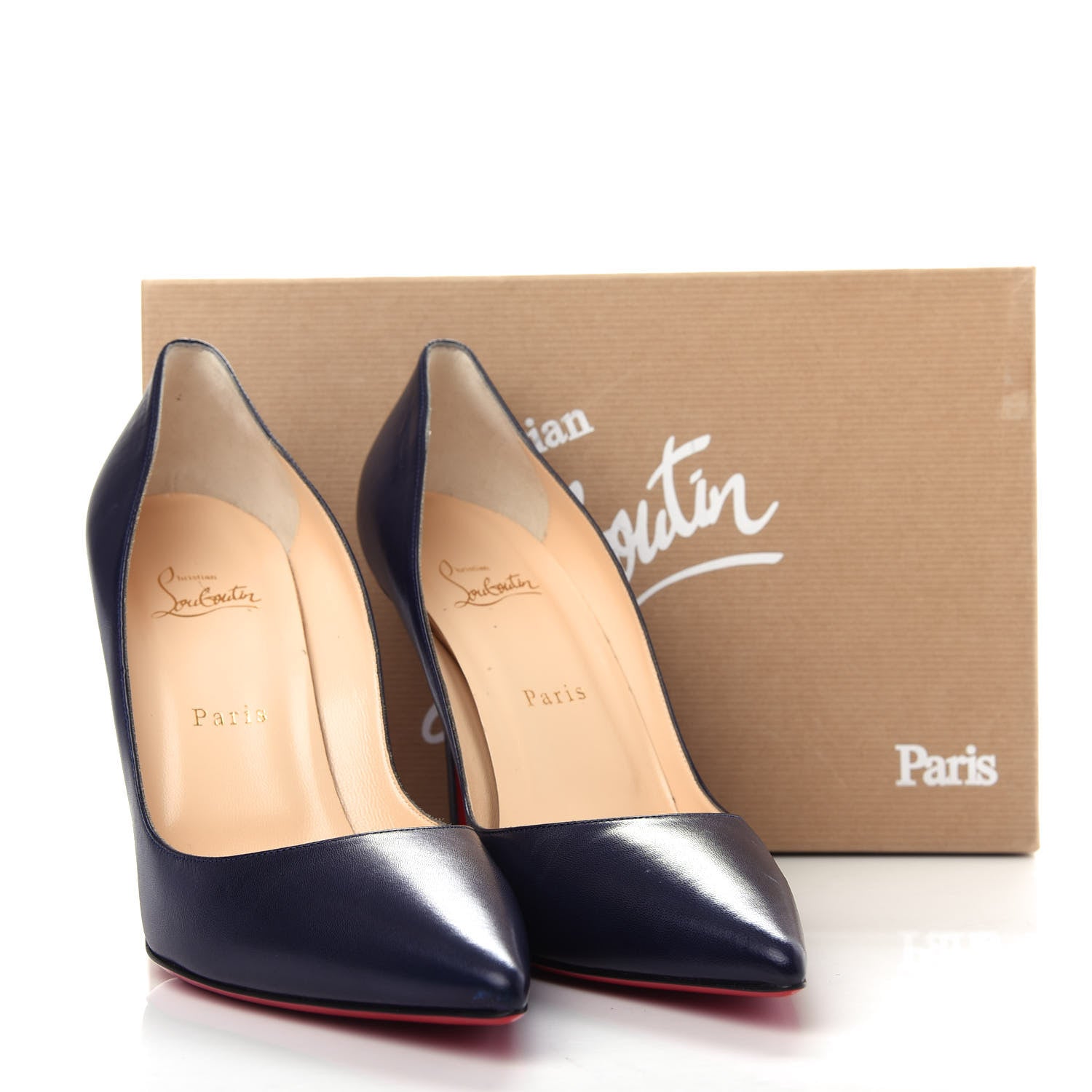 Christian Louboutin Kid Apostrophy 100 Pumps 40.5 Eclipse 10 of 10