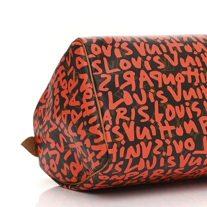 Louis Vuitton Monogram Graffiti Speedy 30 Orange 8 of 12