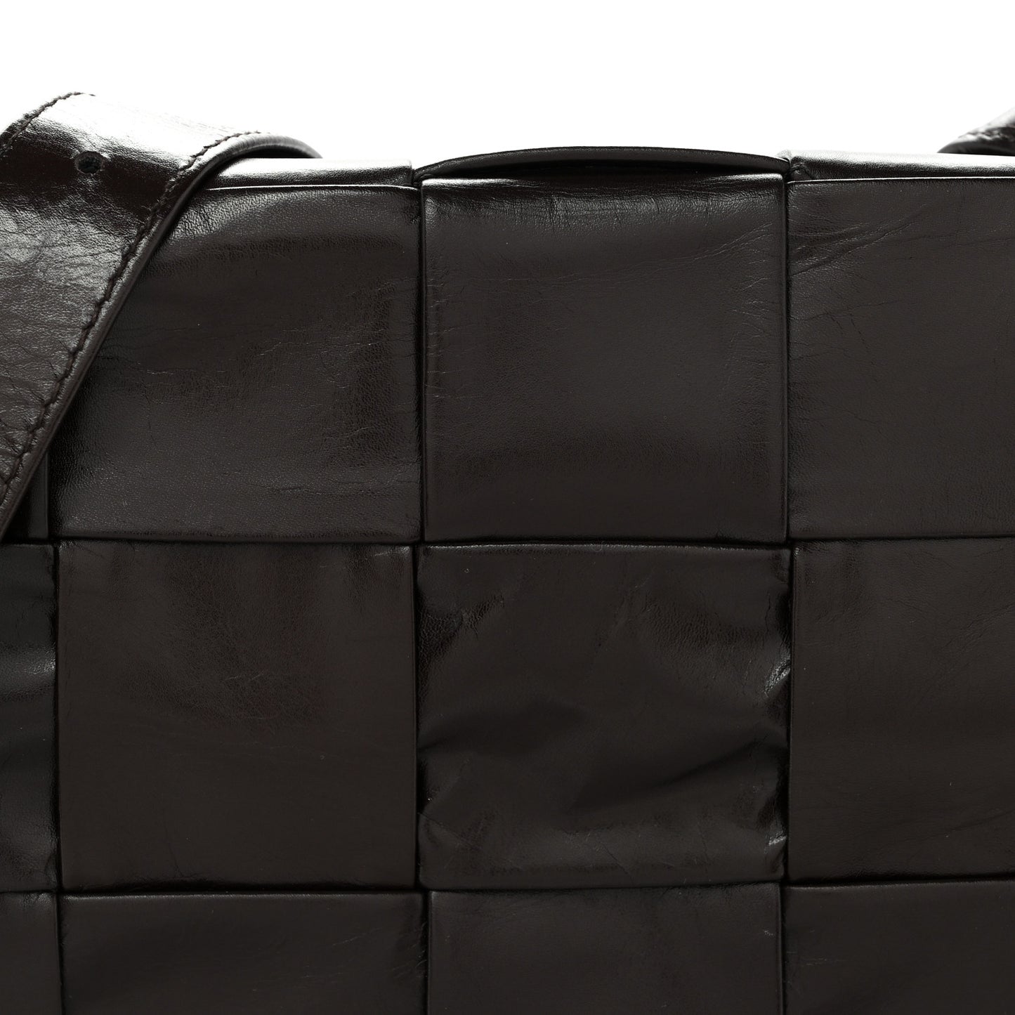 Paper Calfskin Maxi Intreccio Cassette Crossbody Bag Fondant