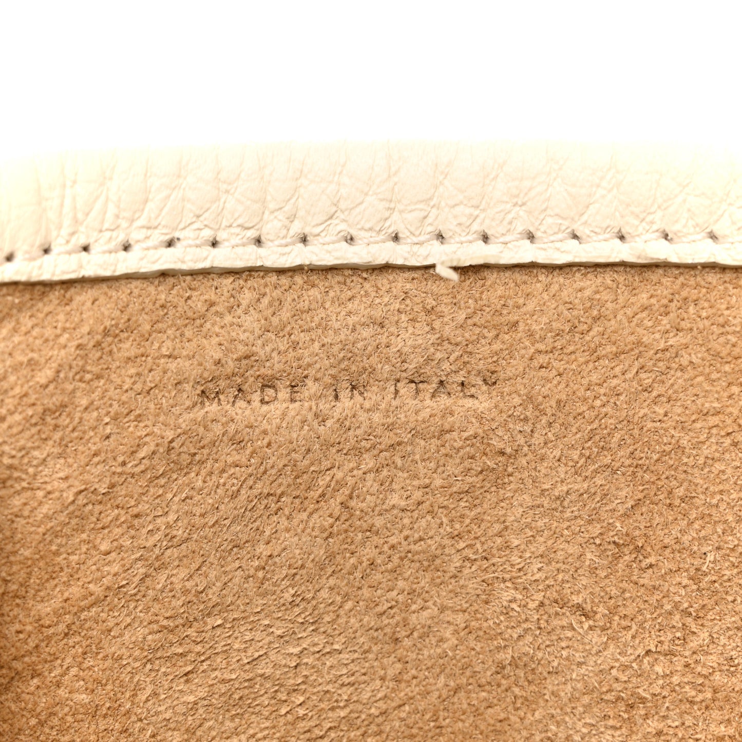Grained Calfskin Medium N/S Park Tote Ivory