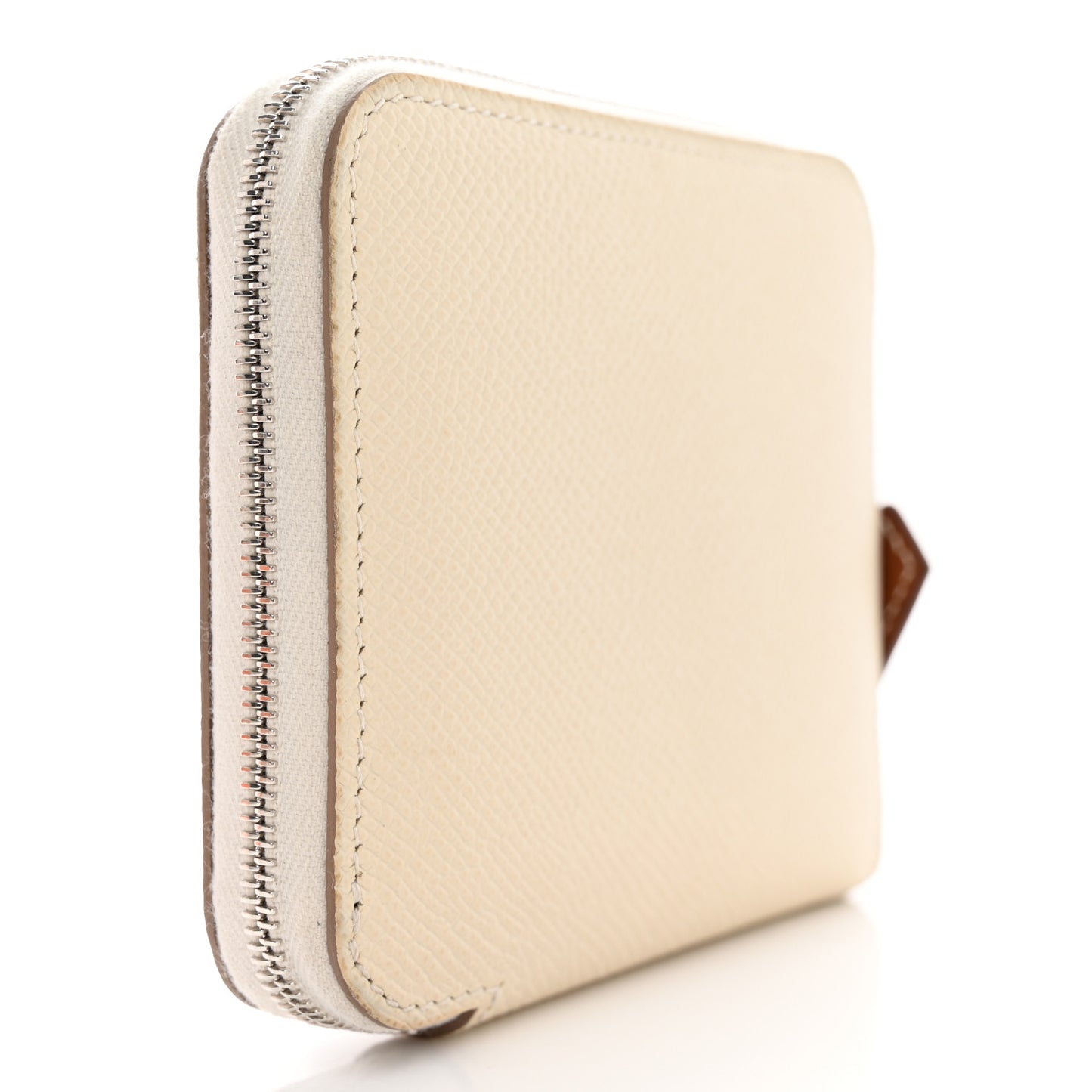 Epsom Silk'In Compact Wallet Craie Caban Jaune Ambre