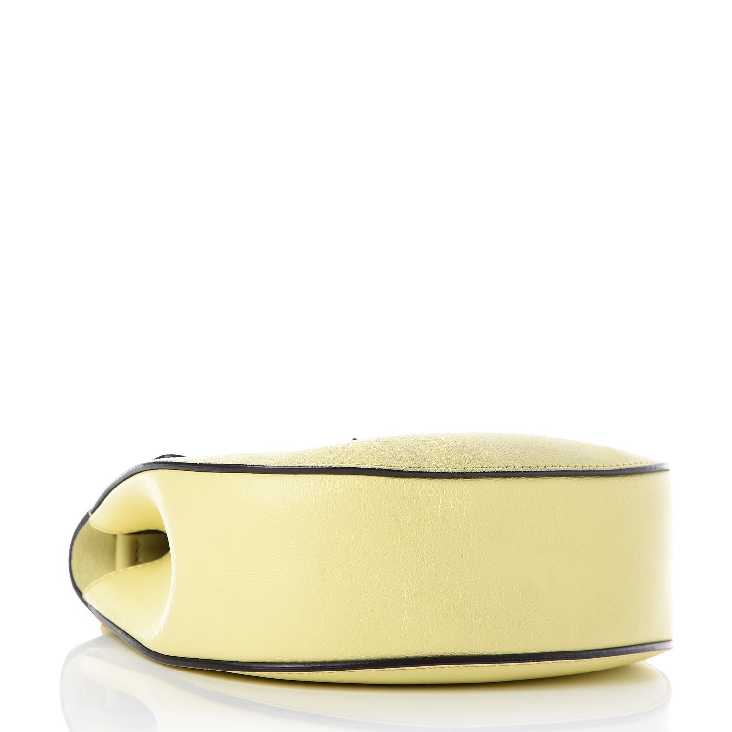Chloe Suede Smooth Calfskin Mini Drew Shoulder Bag Lemonade 4 of 10