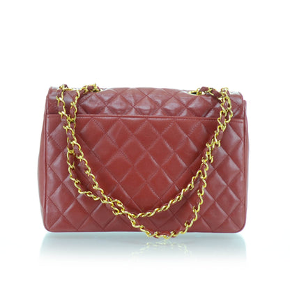 Chanel Lambskin Quilted Medium Flap Red 3 of 13
