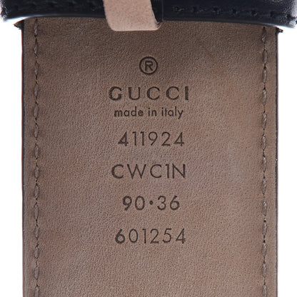 Gucci Guccissima Signature Interlocking G 40mm Belt 90 36 Blue 6 of 10