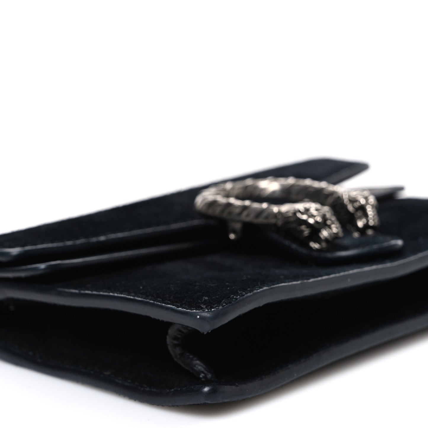 Suede Super Mini Dionysus Shoulder Bag Black
