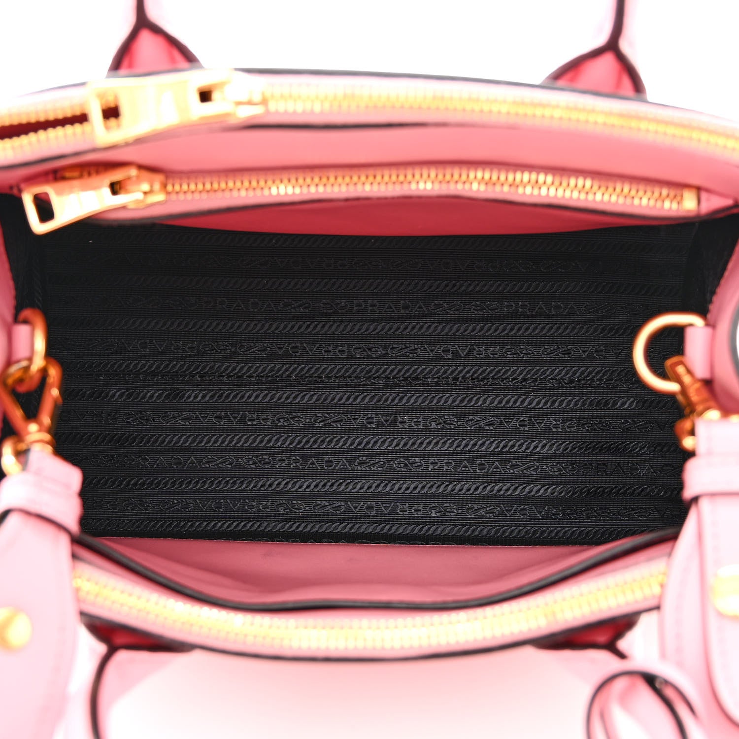 Prada Saffiano City Calfskin Medium Esplanade Tote Pink 6 of 15
