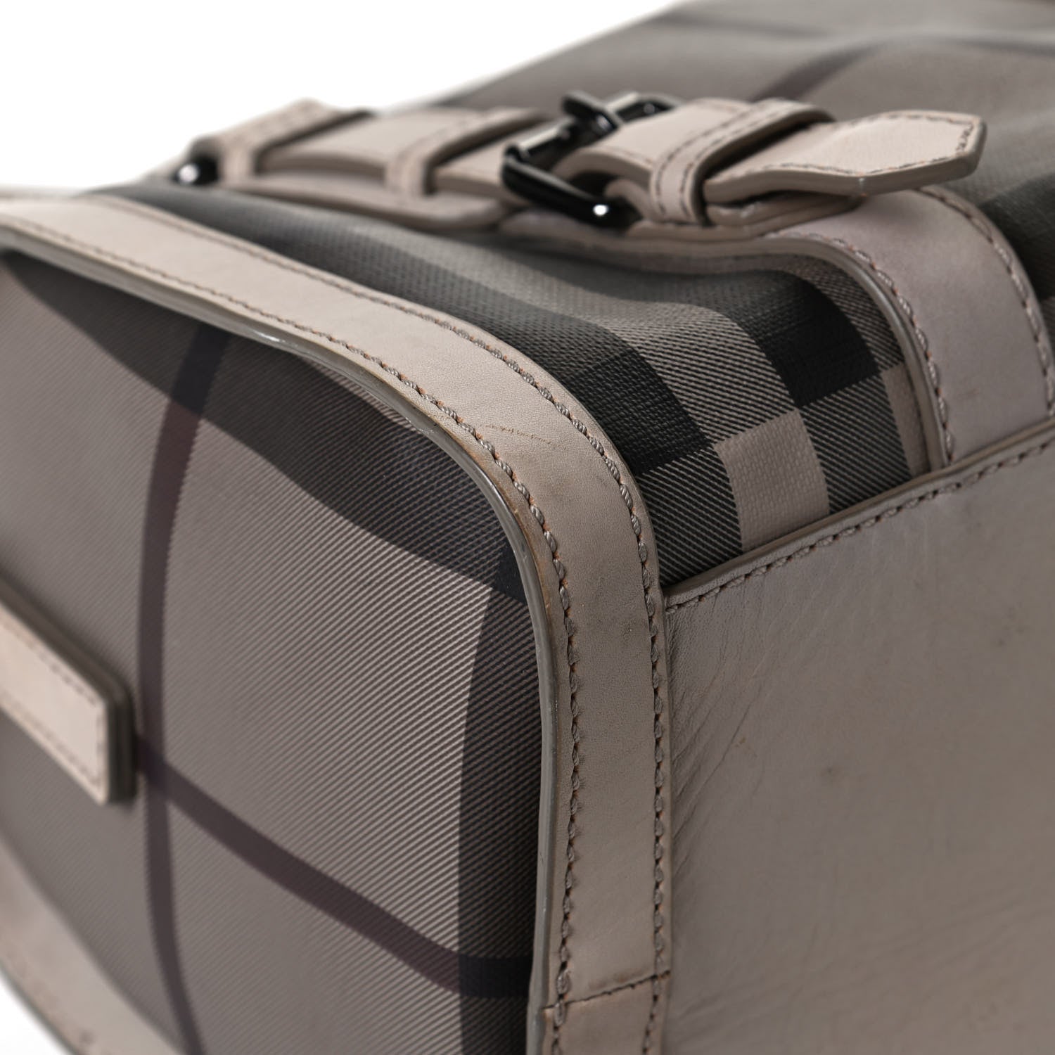 Burberry Smoked Check Small Chester Bowling Bag Trench 10 of 13