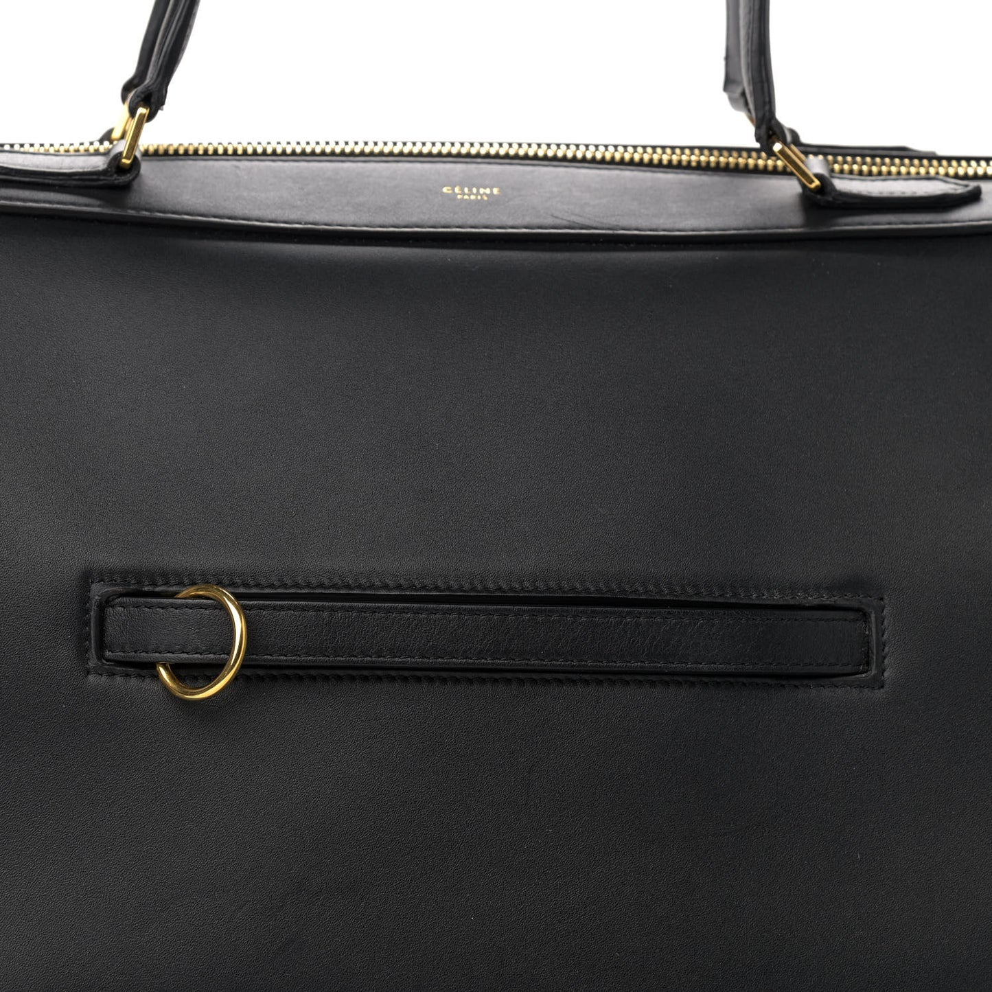 Smooth Calfskin Small Ring Bag Black