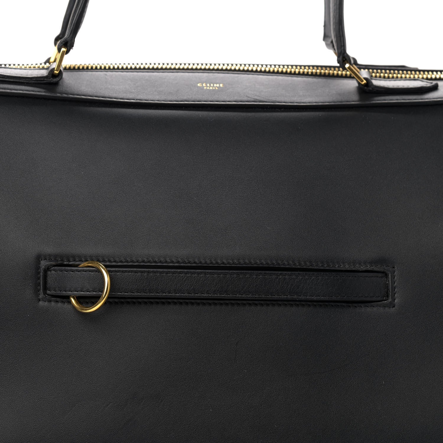 Celine Smooth Calfskin Small Ring Bag Black 6 of 14