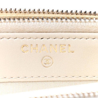 Chanel Caviar Quilted Small Boy Clutch With Chain White 6 of 10
