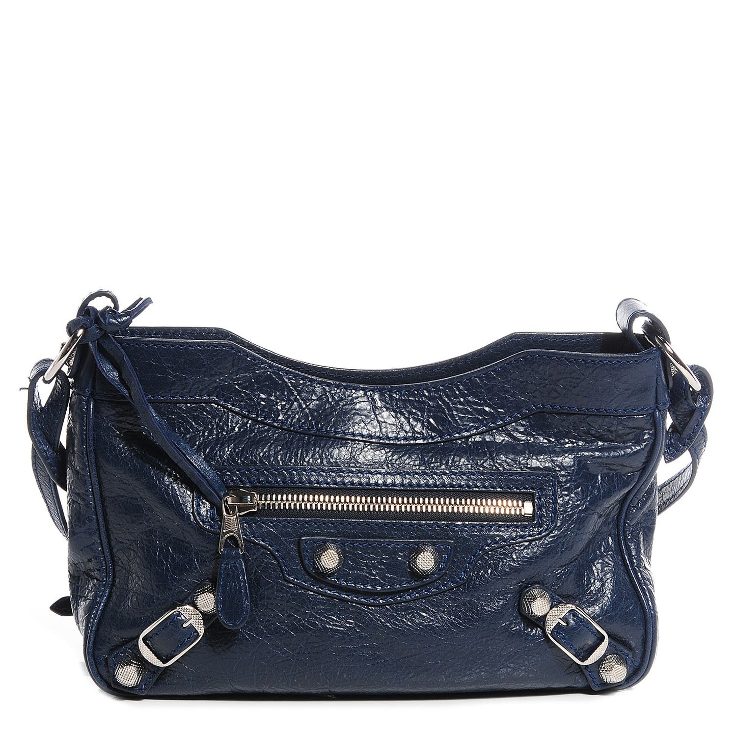 Agneau Giant 12 Silver Hardware Hip Bleu Obscur