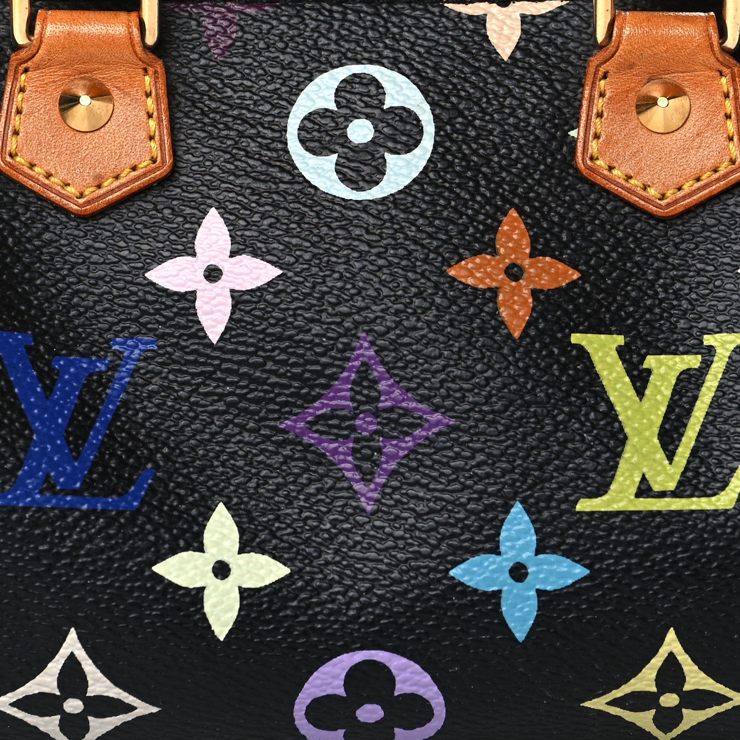Louis Vuitton Monogram Multicolor Mini Sac HL Speedy Black 5 of 7