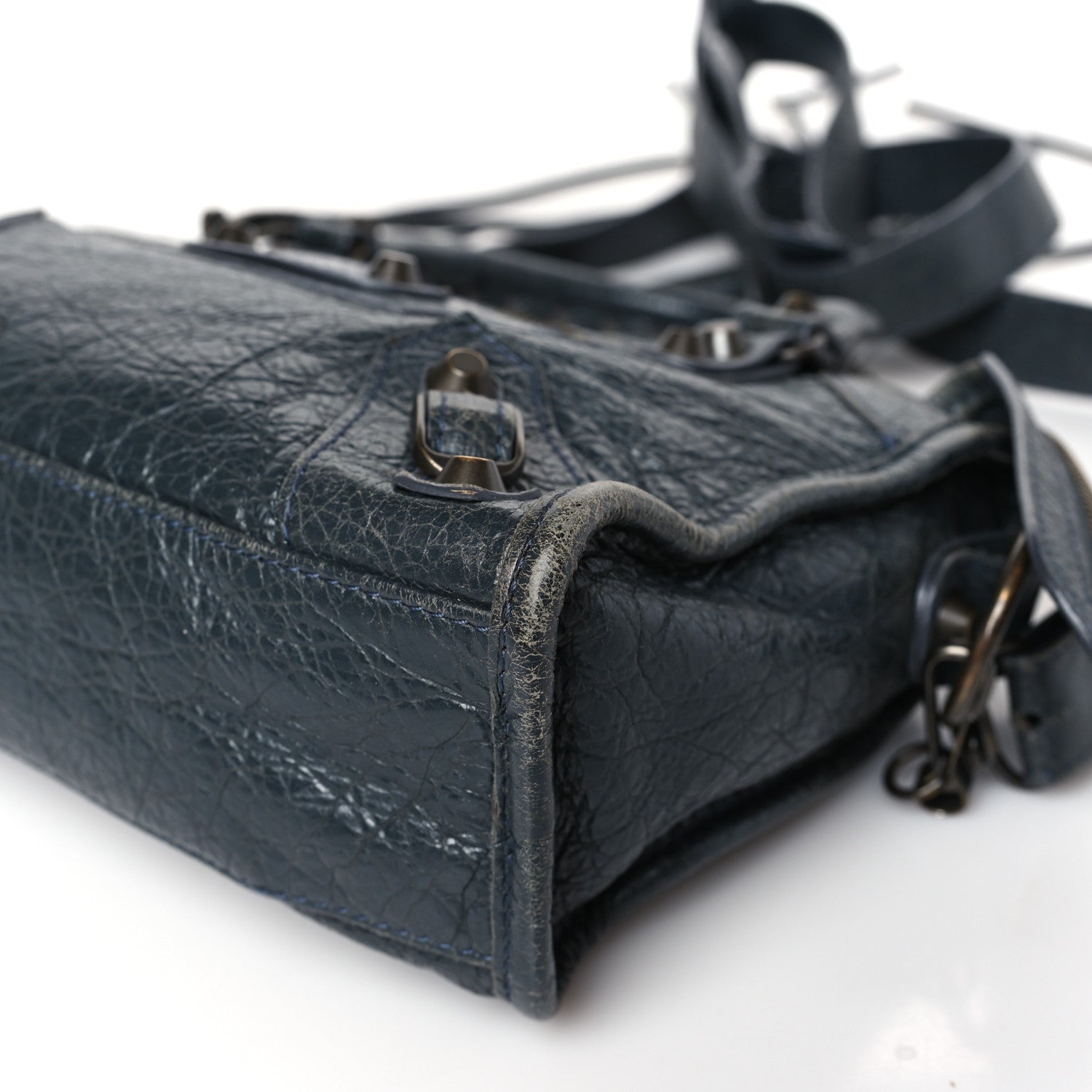 Balenciaga Agneau Classic Hardware Mini City Anthracite 9 of 9