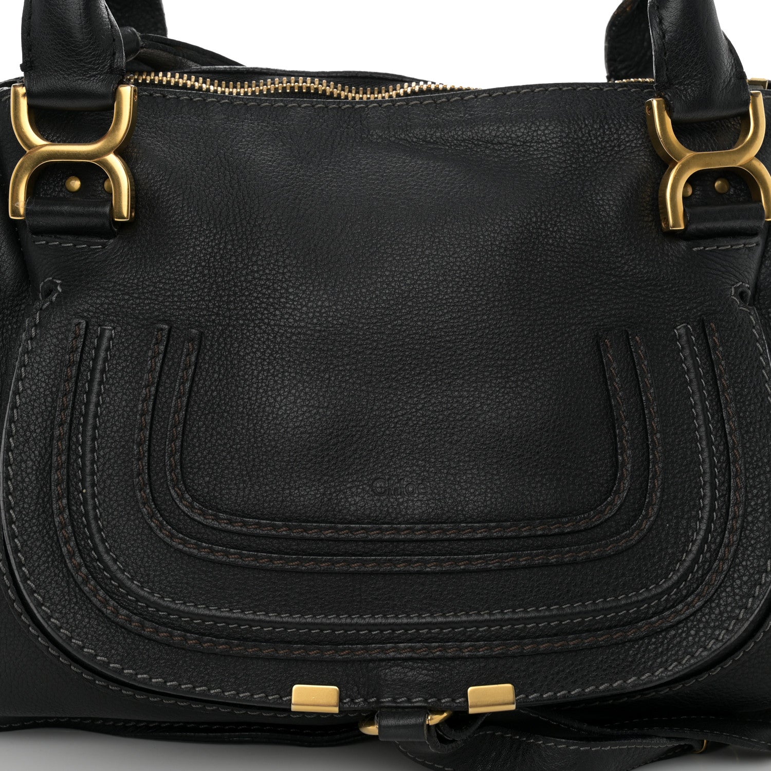 Chloe Calfskin Medium Marcie Satchel Black 8 of 13