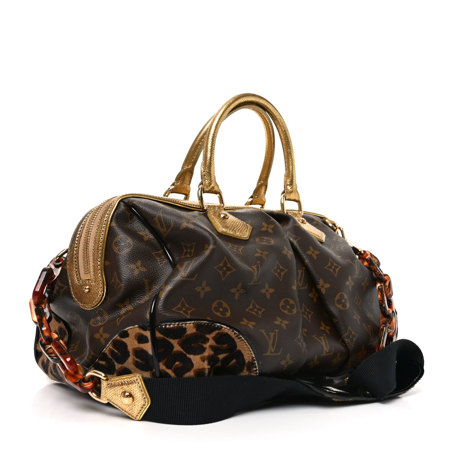 Louis Vuitton Monogram Leopard Stephen Bag 3 of 9